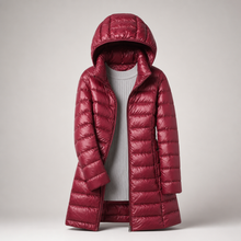 Damen ultraleichte Daunenjacke – Rot