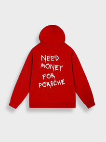 Lässige Hoodie Mit Rückenprint Für Herren | Perfekt für lässige Tage – Rot