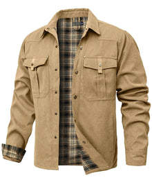 Bram - Robuste Übershirt Jacke – Khaki