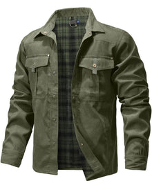 Bram - Robuste Übershirt Jacke – Grün