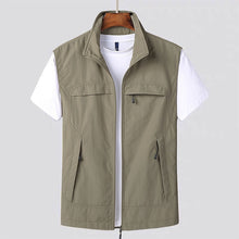 Weste Herren Outdoor Mit Taschen | Atmungsaktiv Und Schnelltrocknend – Khaki