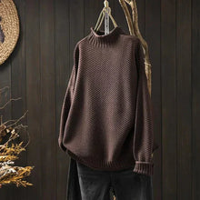 MILOU | GESTRICKTER ROLLKRAGENPULLOVER MIT STIL – Braun