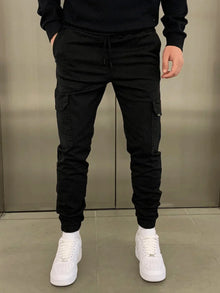 Roland | Stylische Cargo-Jogger – Schwarz