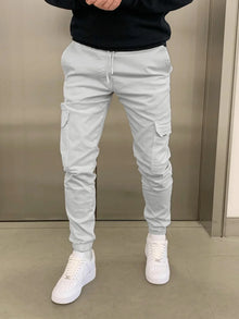 Roland | Stylische Cargo-Jogger – Grau