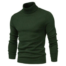 Rollkragenpullover Herren Klassisch – Grün