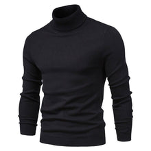 Rollkragenpullover Herren Klassisch – Schwarz