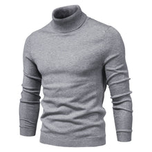 Rollkragenpullover Herren Klassisch – Grau