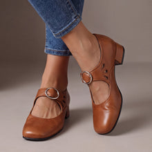 Kausar - Bequeme Leder Schuhe – Khaki