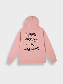 Lässige Hoodie Mit Rückenprint Für Herren | Perfekt für lässige Tage – Rosa