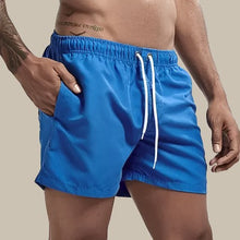 Premium Herren Schwimmshorts schnelltrocknend und basic – Marine Blau