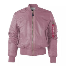 Azemar | Hochwertige Unisex Bomberjacke mit Reißverschluss – Rosa