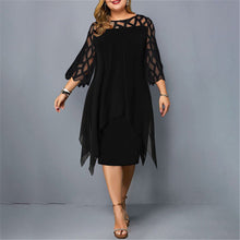 Abelone | Elegantes Oversize-Midikleid – SORT