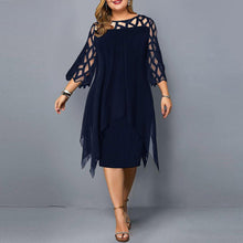 Abelone | Elegantes Oversize-Midikleid – DYB BLÅ