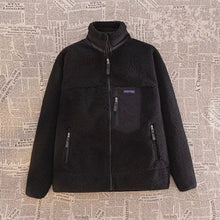 Arvyn | Warme Lammwoll-Fleecejacke für Herren – Schwarz