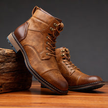 Schnürstiefel Herren Ankle Boot – Hellbraun