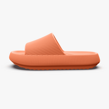Slide-Sandale mit Strukturband | Extra-Sohle | Bequem & Modern – Orange