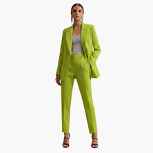 Seraphima | Damen Blazer Anzug Set mit Hose – Olivgrün