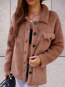 Chloé | Jack mit Polokragen und Knöpfen – Braun