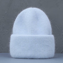 Damen und Herren Strick Mütze – Himmelblau