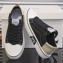 Sneaker Herren Retro Low Top mit Schnürung – Schwarz