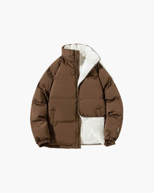 Jasmin | Damen Winter Puffer Outerwear Jacke – Braun
