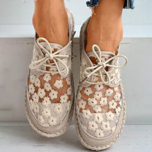Gloria - Modische Orthopädische Luftige Schuhe Blumenmuster – Beige