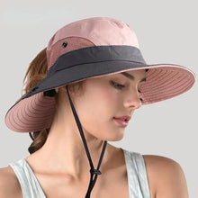 Sonnenhut Damen UV Schutz mit breiter Krempe – Rosa