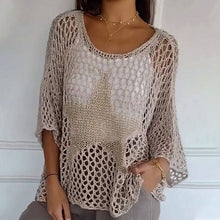 Jiah™ | Sternenhimmel Strick-Top – Khaki (Almost sold out)
