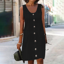 Dinya – Ärmelloses Strickkleid – Schwarz