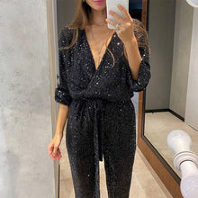 VeluraOne™ – Elegant Taillierter Jumpsuit Damen – Schwarz