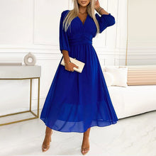 Clarisse™ Lange Elegante Ärmel – Blau