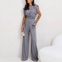 Livia | Elegantes zweiteiliges Damen-Set – Hellgrau