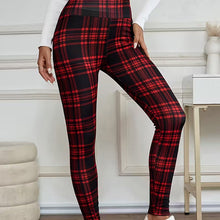 Laquisha - Stylische Dehnbare Leggings – Rot-Schwarz
