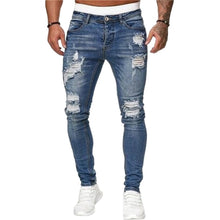 Kuzma - Stylische Röhrenjeans im Used Schau – Dunkelblau
