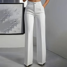 Britta | Damen Anzughose Hohe Taille Business Elegant – Weiß