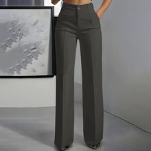Britta | Damen Anzughose Hohe Taille Business Elegant – Dunkelgrau
