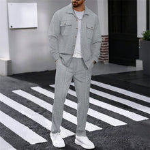 Gustave – Set Aus Langarmhemd Und Hose – Grau