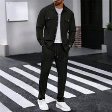 Gustave – Set Aus Langarmhemd Und Hose – Schwarz