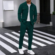 Gustave – Set Aus Langarmhemd Und Hose – Grün