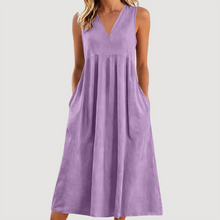 Milanie – Ärmelloses Midikleid – Lila
