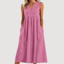 Milanie – Ärmelloses Midikleid – Rosa