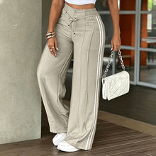Lissina – Hose MIT Weitem Bein Und Kordelzug – Aprikose