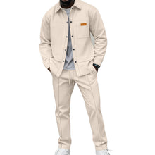 Devon - Bequemes Zweiteiliges Waffelpiqué Set – Khaki
