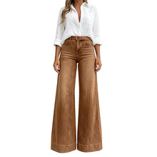 Kilola – Jeans MIT Weitem Bein Und Hoher Taille – Braun