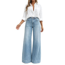 Kilola – Jeans MIT Weitem Bein Und Hoher Taille – Blau