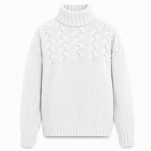 Jimmima – Gestrickter Rollkragen Pullover – Weiß