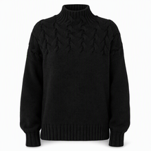 Jimmima – Gestrickter Rollkragen Pullover – Schwarz