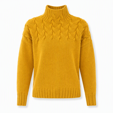 Jimmima – Gestrickter Rollkragen Pullover – Gelb