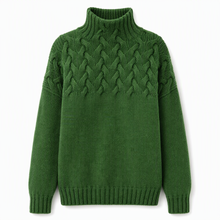 Jimmima – Gestrickter Rollkragen Pullover – Grün