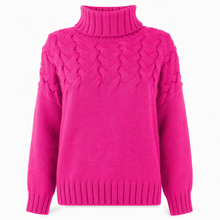 Jimmima – Gestrickter Rollkragen Pullover – Rosa